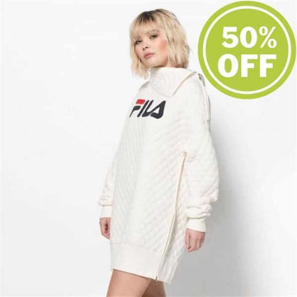 Sudaderas Fila Mujer Blancas - Milan Week - España 328156GTJ